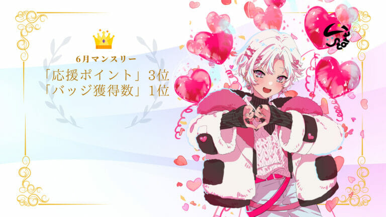かわいちゃん 6月マンスリー入賞
